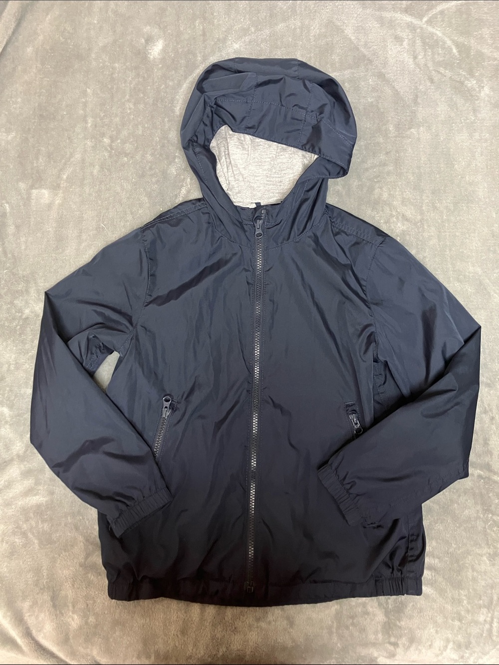 GAP KIDS Windbreaker Jacket - Navy Blue SIZE M